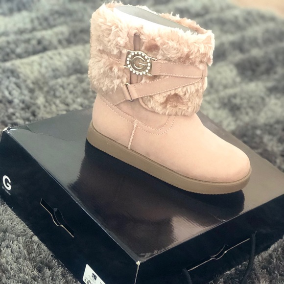 pink guess boots